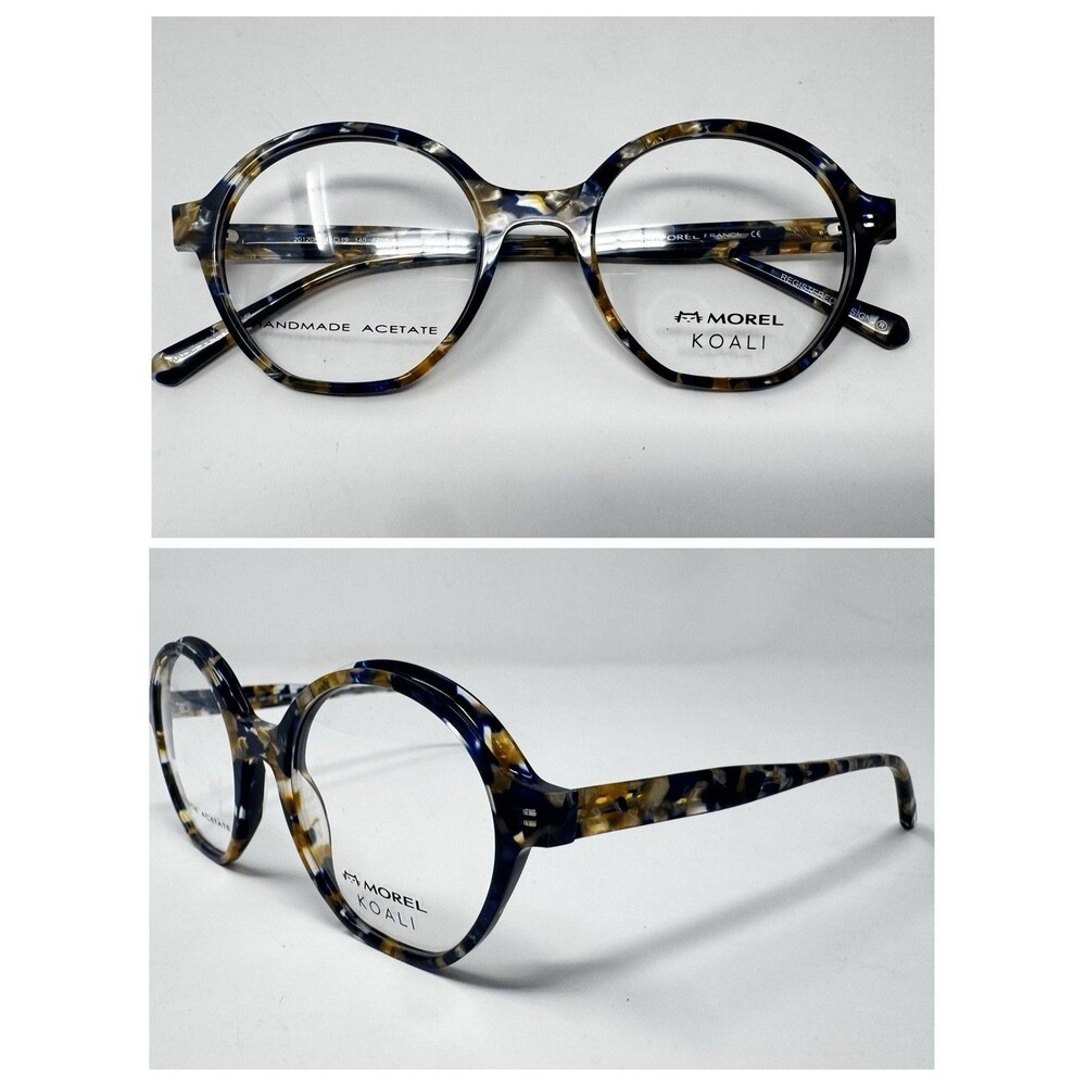 Morel Koali 20120K 49-19-140 Eyeglass Frames Blue Havana France